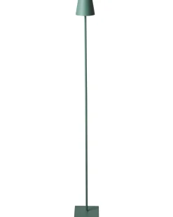 Beliani Lampada da terra senza fili a LED GAVARRESA con dimmer Metallo Verde
