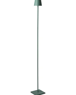 Beliani Lampada da terra senza fili a LED GAVARRESA con dimmer Metallo Verde