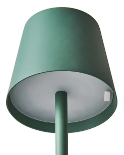 Beliani Lampada da terra senza fili a LED GAVARRESA con dimmer Metallo Verde