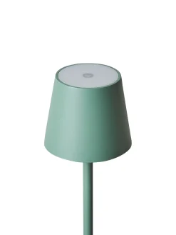 Beliani Lampada da terra senza fili a LED GAVARRESA con dimmer Metallo Verde