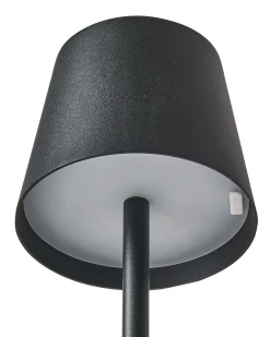 Beliani Lampada da terra senza fili a LED GAVARRESA con dimmer Metallo Nero