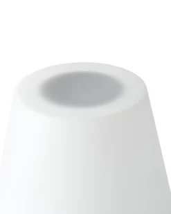 Hot Beliani Lampada da terra solare a LED per esterni FONESCA con telecomando Bianco Bianco Nero