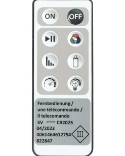 Hot Beliani Lampada da terra solare a LED per esterni FONESCA con telecomando Bianco Bianco Nero