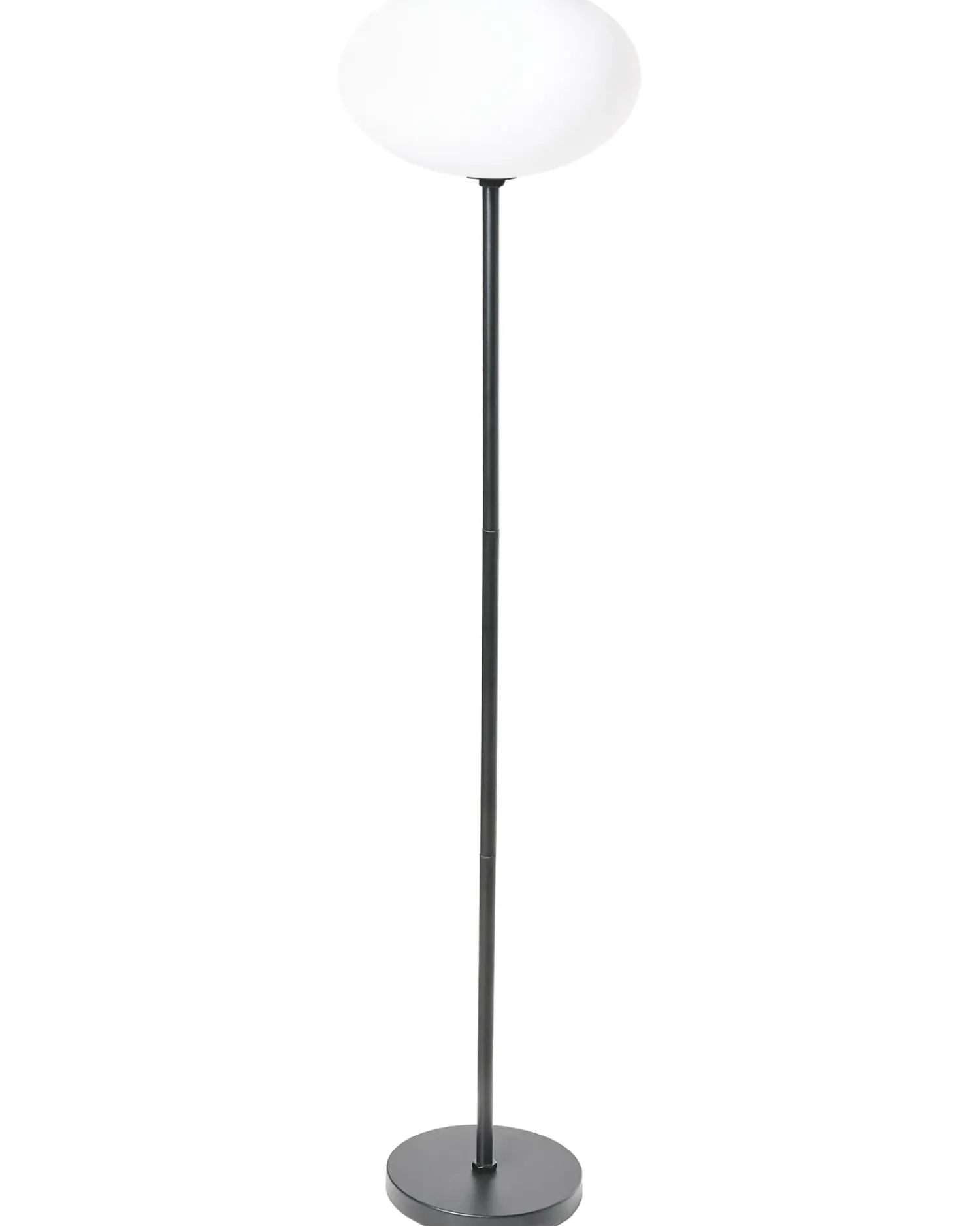 Sale Beliani Lampada da terra solare a LED per esterni LUMBE Nero Bianco Nero