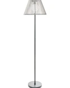 New Beliani Lampada da terra solare a LED per esterni LUETE Grigio