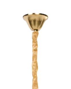 Outlet Beliani Lampadario ACARIGUA Vetro Ottone Ottone Trasparente