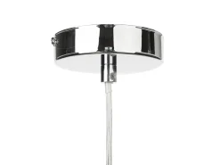 Beliani Lampadario ADORN Metallo Trasparente Trasparente Argento