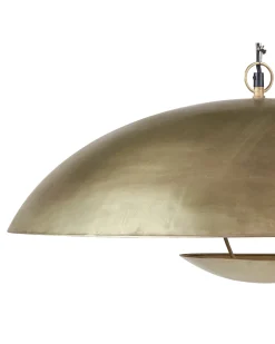 New Beliani Lampadario AGRANI Metallo Oro Ottone