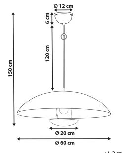 New Beliani Lampadario AGRANI Metallo Oro Ottone