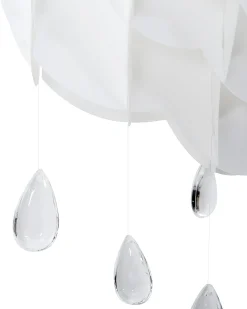 New Beliani Lampadario AILENNE Bianco