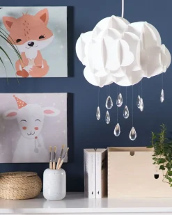 New Beliani Lampadario AILENNE Bianco
