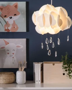 New Beliani Lampadario AILENNE Bianco