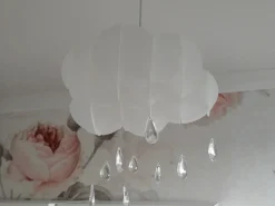 New Beliani Lampadario AILENNE Bianco
