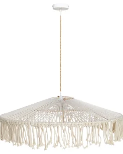 Clearance Beliani Lampadario AKOBO Corda di carta Beige