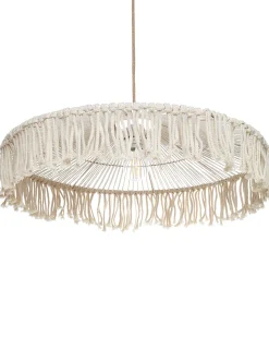 Clearance Beliani Lampadario AKOBO Corda di carta Beige