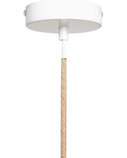 Clearance Beliani Lampadario AKOBO Corda di carta Beige