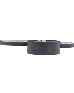 Beliani Lampadario a LED AGNAT Metallo Nero