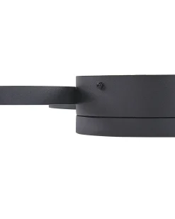 Beliani Lampadario a LED AGNAT Metallo Nero
