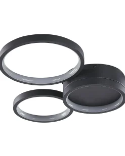 Beliani Lampadario a LED AGNAT Metallo Nero