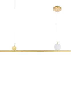 New Beliani Lampadario a LED ALWAND Metallo Oro