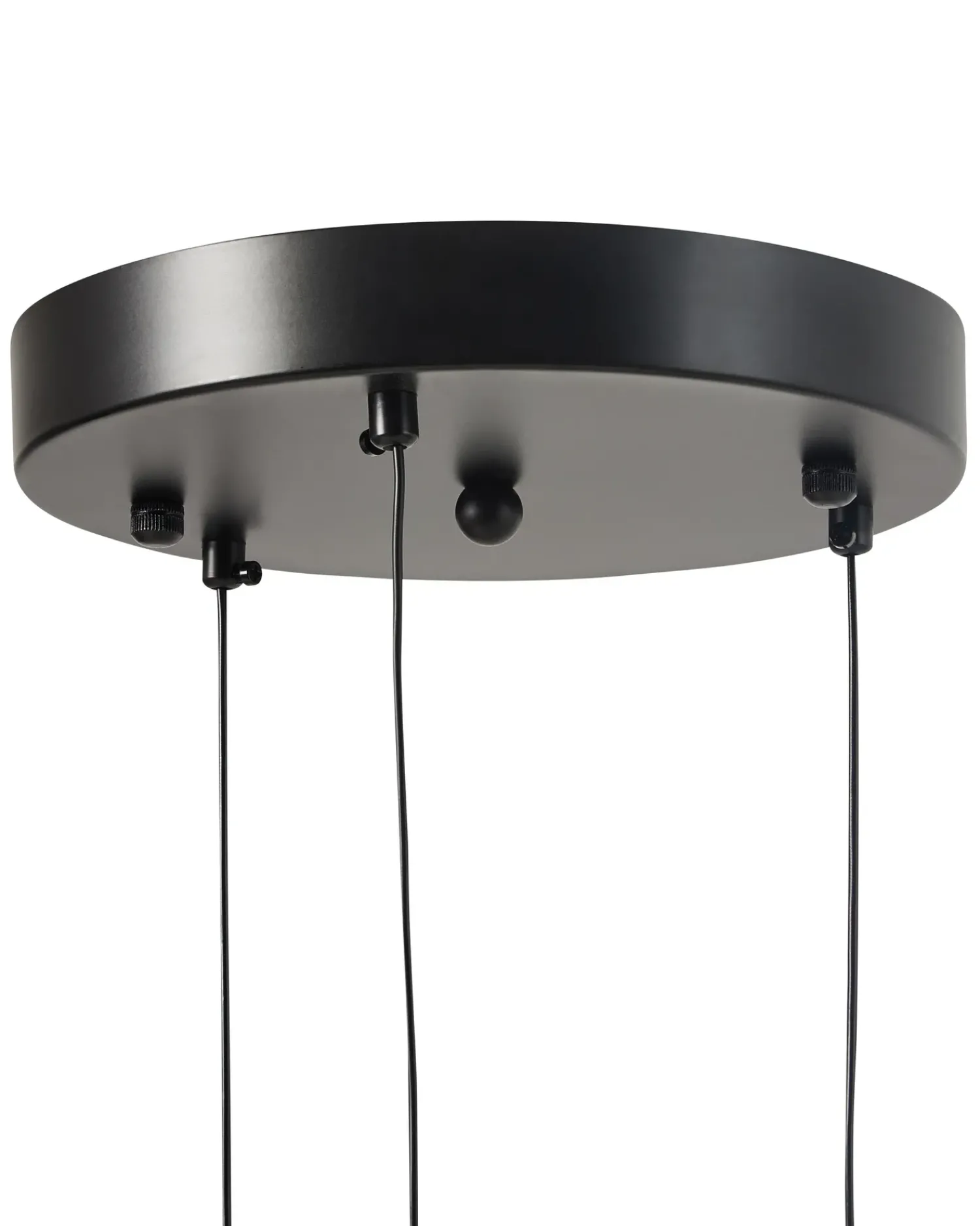 Discount Beliani Lampadario a LED ANKOBRA Metallo Nero Bianco Nero