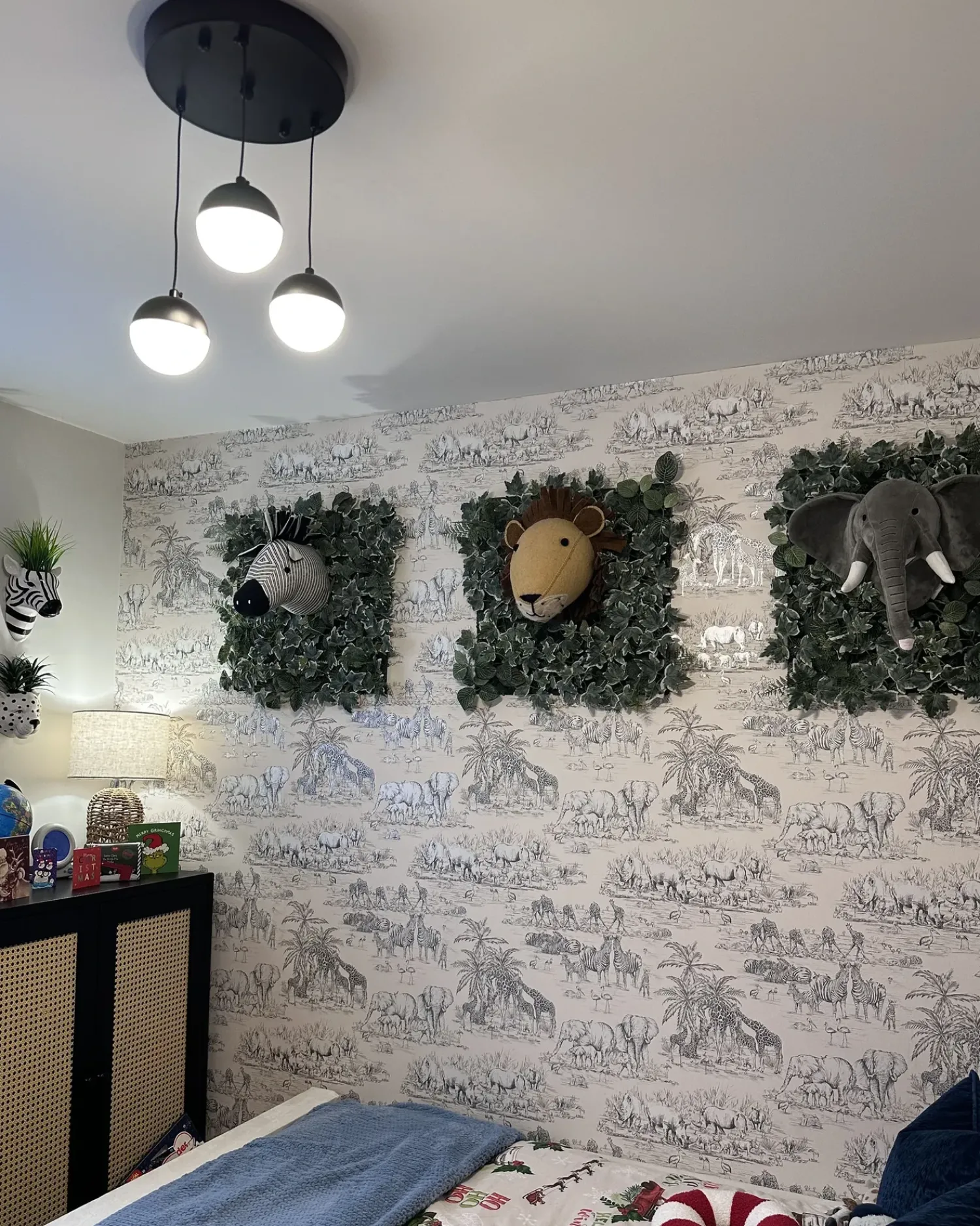 Discount Beliani Lampadario a LED ANKOBRA Metallo Nero Bianco Nero