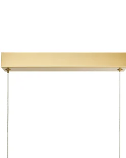 Outlet Beliani Lampadario a LED ARENAS con telecomando Oro