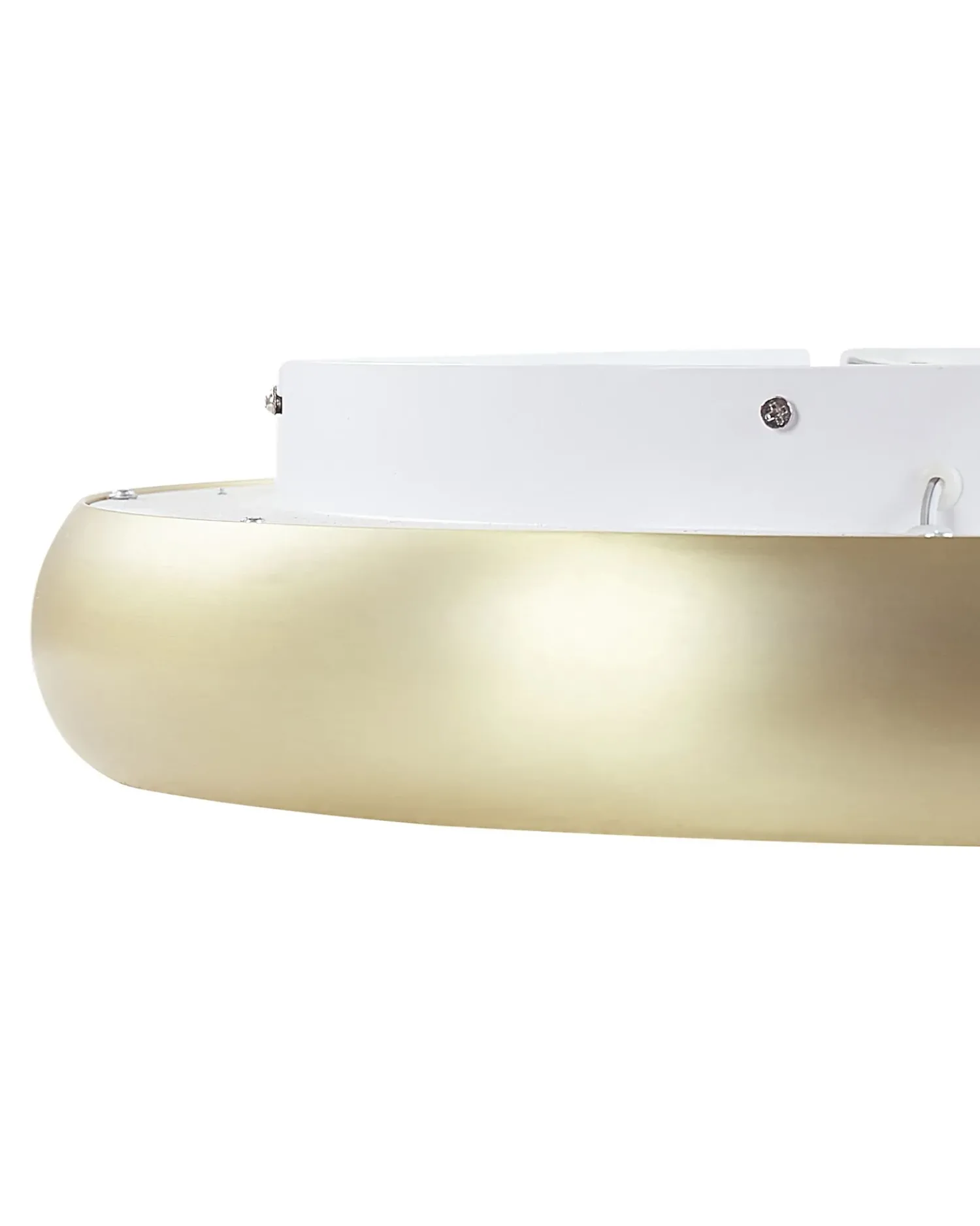Outlet Beliani Lampadario a LED ATARAN Metallo Oro Bianco Oro