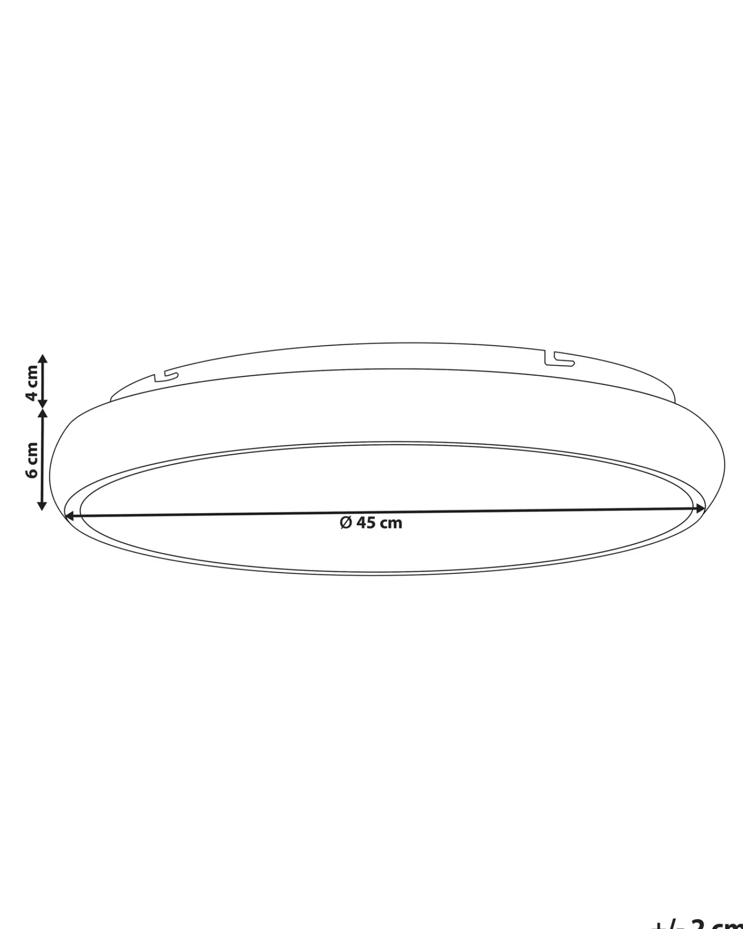 Outlet Beliani Lampadario a LED ATARAN Metallo Oro Bianco Oro