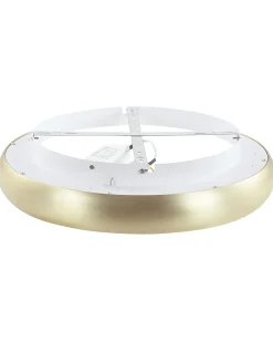 Outlet Beliani Lampadario a LED ATARAN Metallo Oro Bianco Oro
