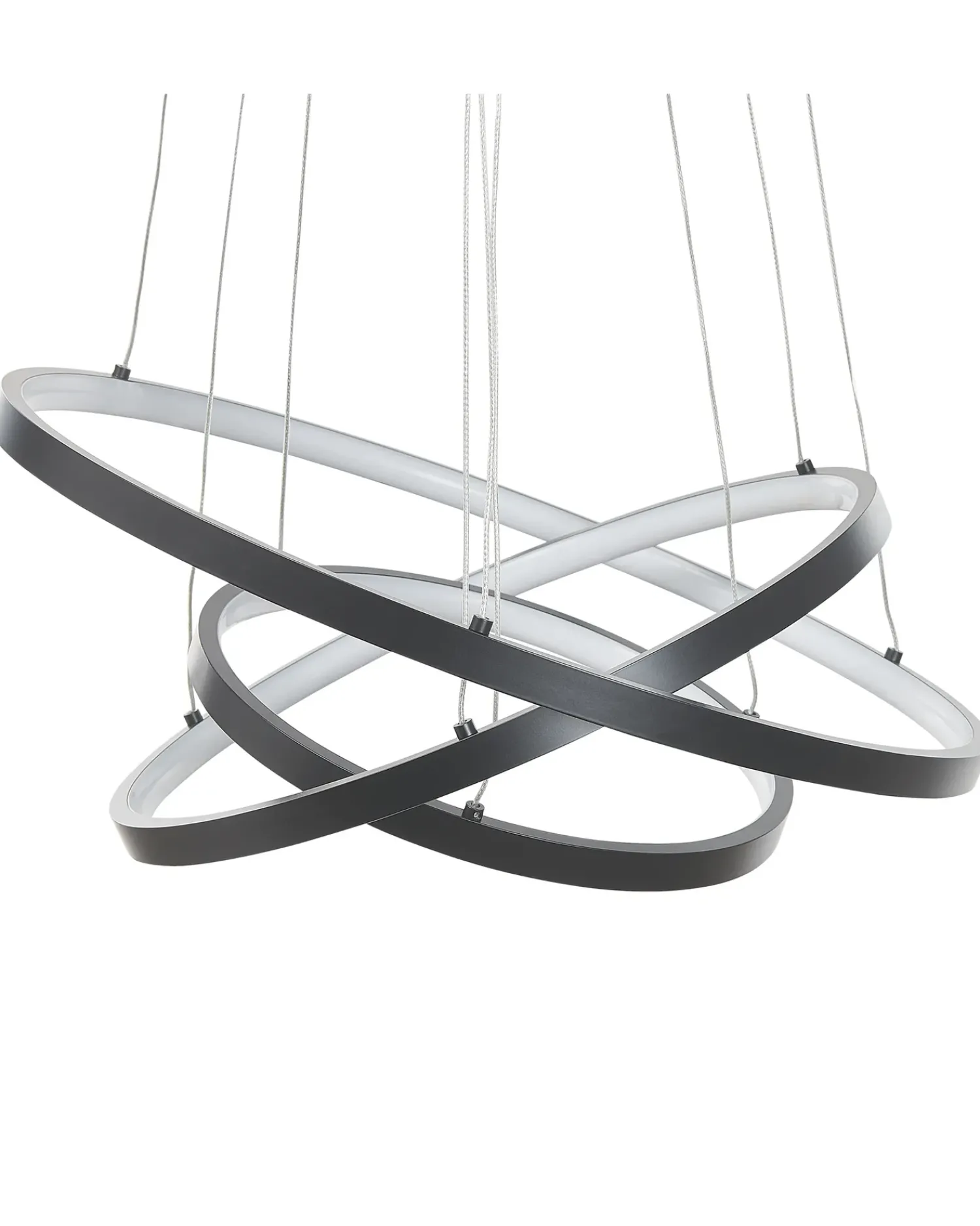 Best Beliani Lampadario a LED ATREK Metallo Nero