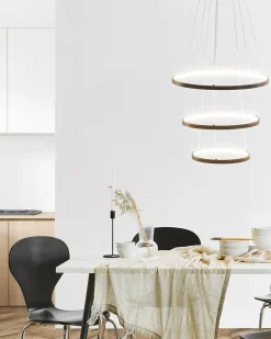 Best Beliani Lampadario a LED ATREK Metallo Nero