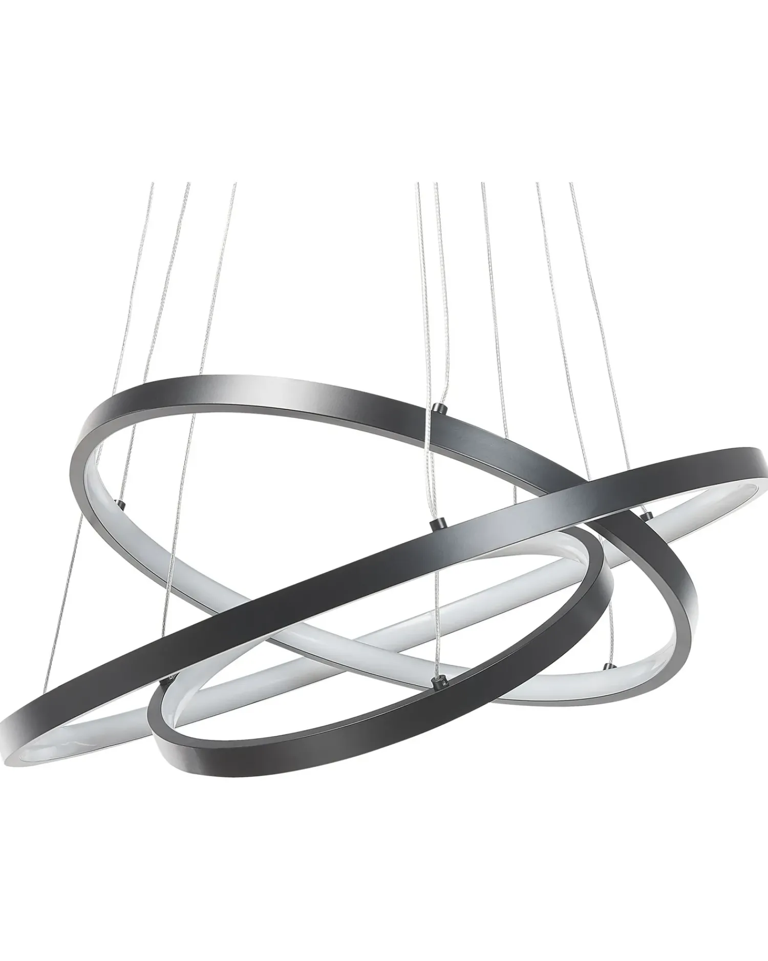 Best Beliani Lampadario a LED ATREK Metallo Nero