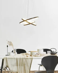 Best Beliani Lampadario a LED ATREK Metallo Nero