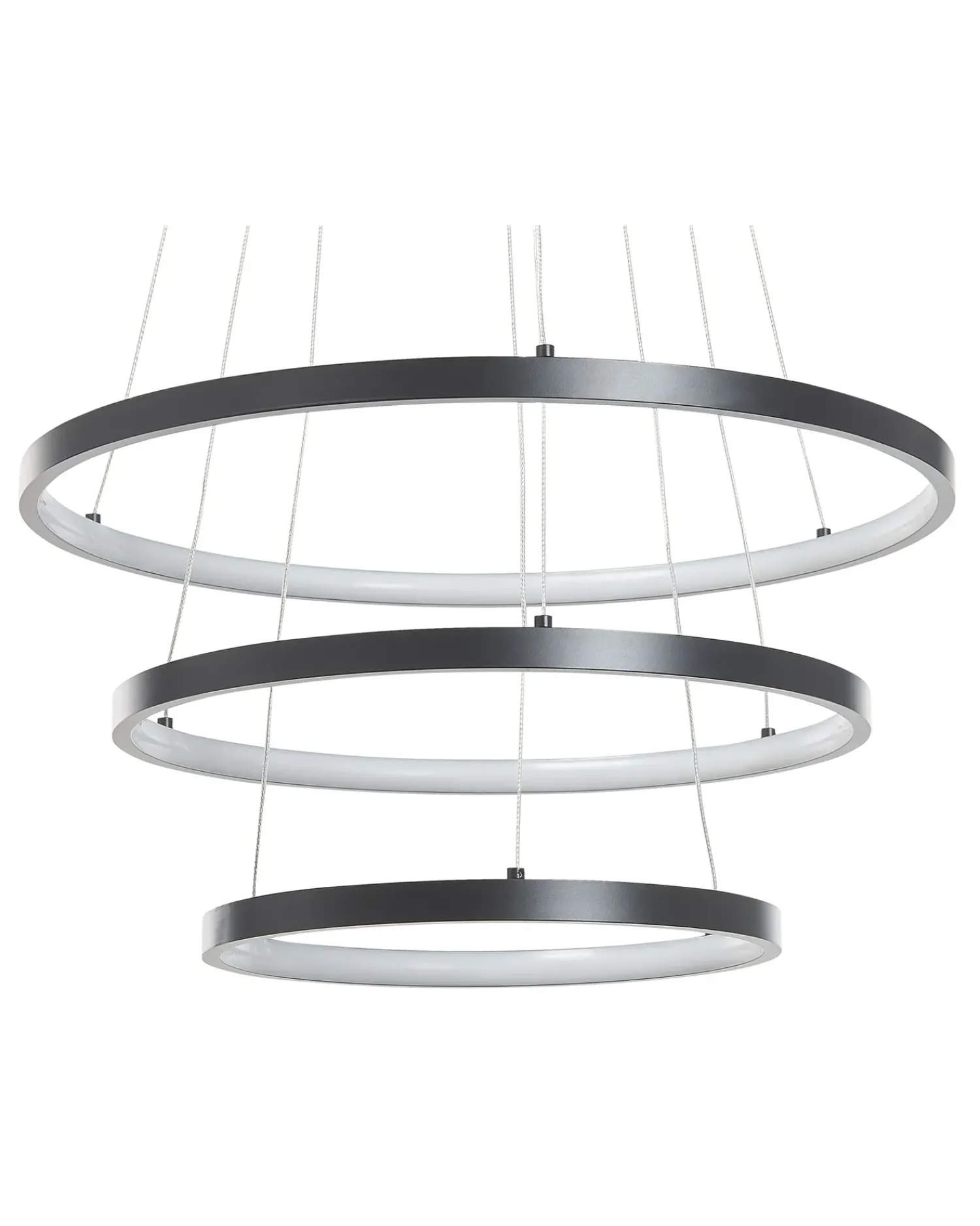 Best Beliani Lampadario a LED ATREK Metallo Nero
