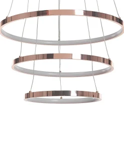 Outlet Beliani Lampadario a LED ATREK Metallo Oro rosa