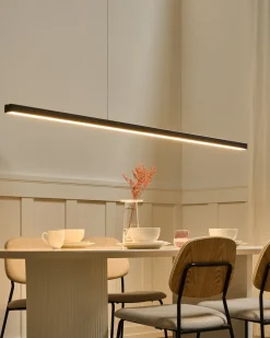 New Beliani Lampadario a LED BADDANA Metallo Nero