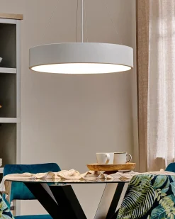 Clearance Beliani Lampadario a LED BALILI Metallo Bianco