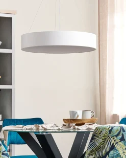 Clearance Beliani Lampadario a LED BALILI Metallo Bianco