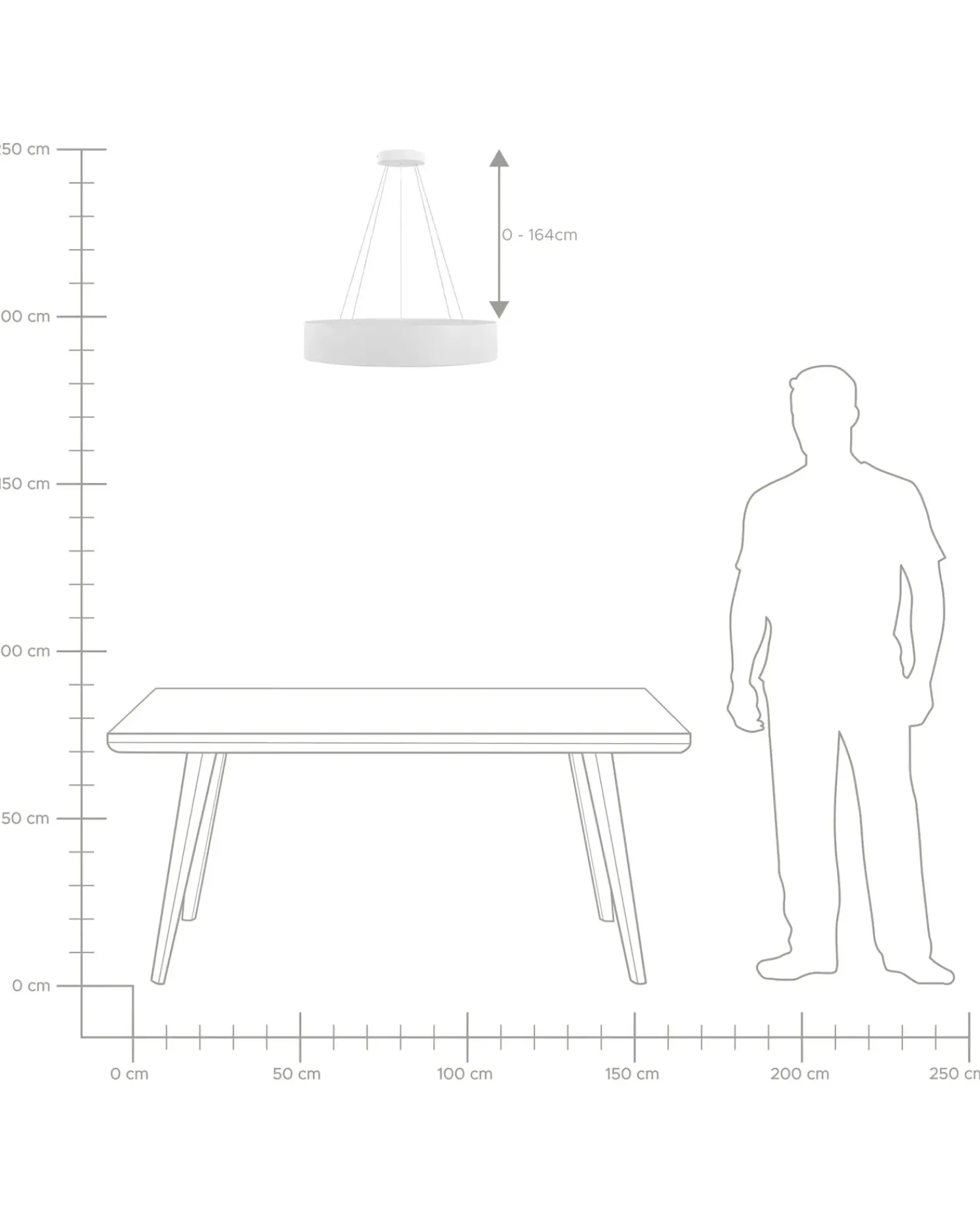 Clearance Beliani Lampadario a LED BALILI Metallo Bianco