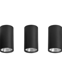 Beliani Lampadario a LED BARCALA Metallo Nero