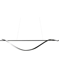 Clearance Beliani Lampadario a LED BODRI Metallo Nero