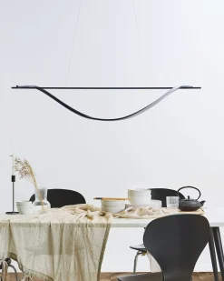 Clearance Beliani Lampadario a LED BODRI Metallo Nero