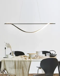 Clearance Beliani Lampadario a LED BODRI Metallo Nero