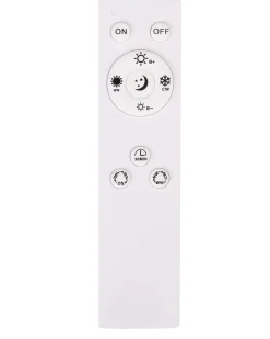 Discount Beliani Lampadario a LED BRAGOTO con telecomando con dimmer Metallo chiaro Marrone