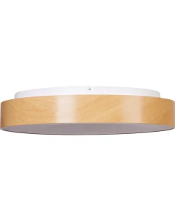 Discount Beliani Lampadario a LED BRAGOTO con telecomando con dimmer Metallo chiaro Marrone