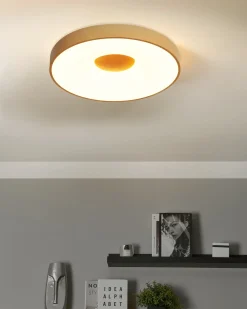 Discount Beliani Lampadario a LED BRAGOTO con telecomando con dimmer Metallo chiaro Marrone