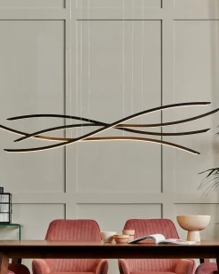 Hot Beliani Lampadario a LED CALAO Metallo Nero