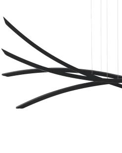 Hot Beliani Lampadario a LED CALAO Metallo Nero