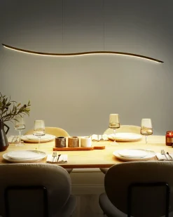 New Beliani Lampadario a LED CALAO Metallo Oro